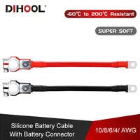 64 awg battery connection cablesuper soft silicone wire with lugcar inverter wireupsbattery serie and parallel connect