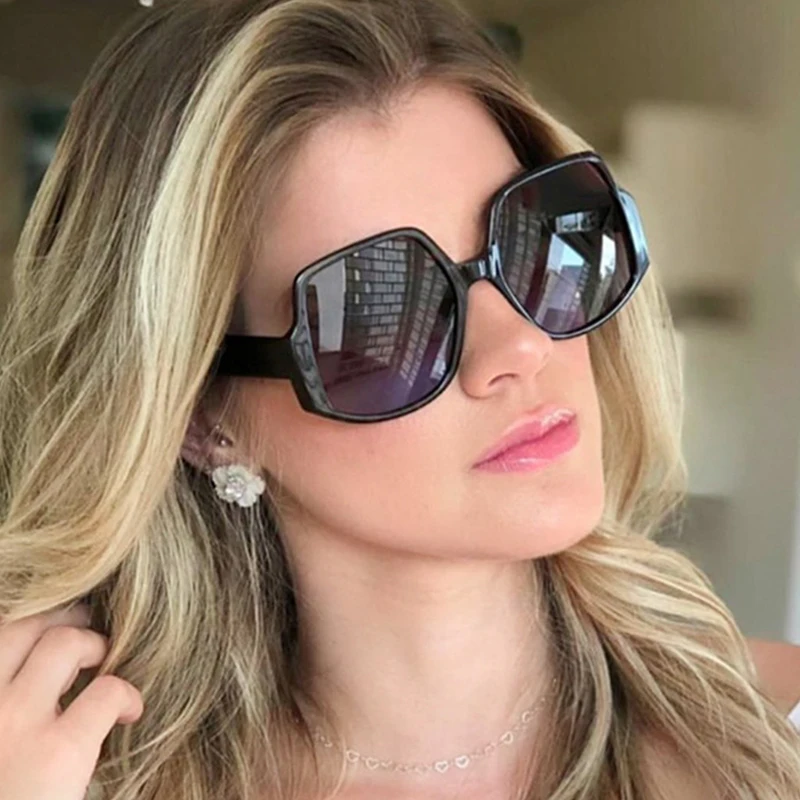 

Fashion sunglasses women 2020 oversized Brand Designer Vintage gradient sunglasses woman big frame glasses Female shades UV400