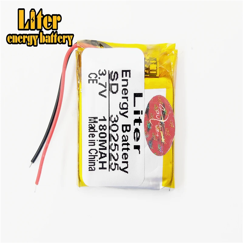 3 7 V 180mAh 302525 полимерный литий ионный/литий ионный аккумулятор для MP3 плеера