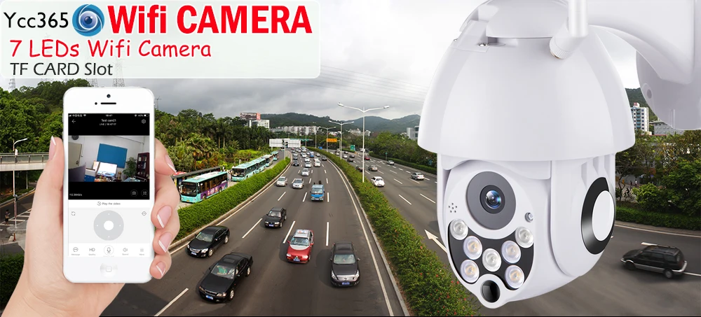 Wifi Камера уличная HD 1080P 2MP IP камера беспроводная PTZ скорость купольная CCTV Камера Безопасности s IP66 двухстороннее аудио наблюдение SD карта