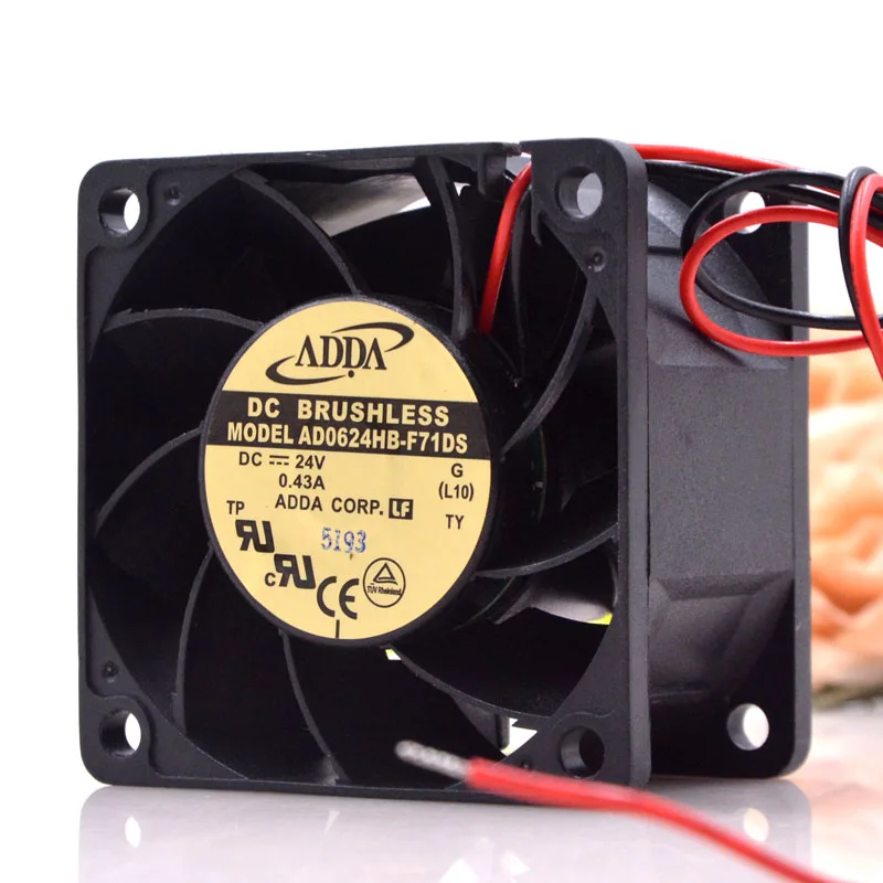 AD0624HB F71DS для ADDA 24V 0.43A 6038 Sever преобразователь охлаждающего вентилятора 6 см|Кулеры и