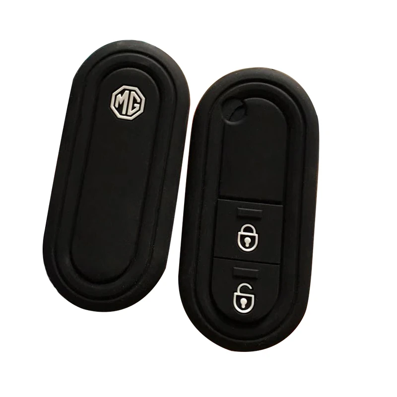 

For MG3 Key Cover For Alarm Silica Gel Car Key Cover For MG Car Key Case For MG 3 Case For Keychain Alarm FOB Flip Folding Cover