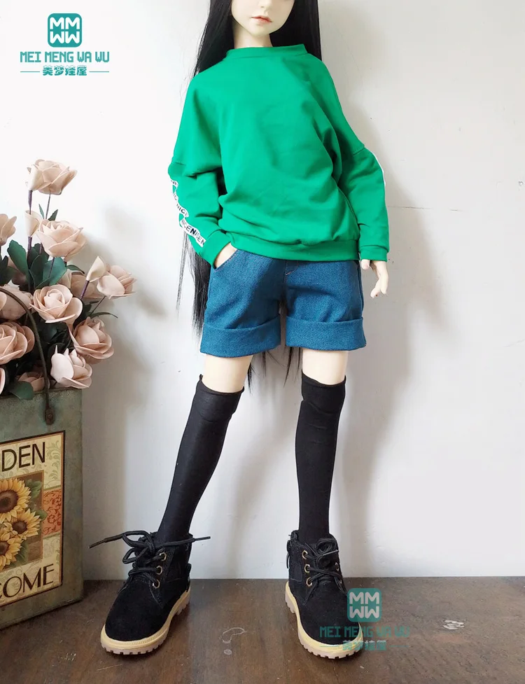 Одежда для куклы BJD на 1/3 SD doll Повседневная Толстовка и джинсовые шорты|Куклы| |