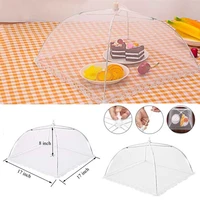 foldable household washable mesh food lid picnic barbecue party anti fly mosquito net tent food cover umbrella kitchen gadgets