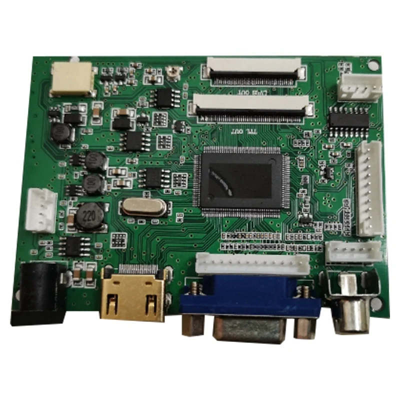 

HDMI+VGA+ 2AV+Audio 40Pin 50Pin LCD Driver Controller Board Kit for Panel CLAA070ND02/EJ070NA02/AT070TNA2 V.1 1024X600