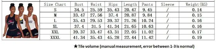 

2021New summer letterprint sports two piece stylish casual o-neck sleeveless vest and shorts women's set