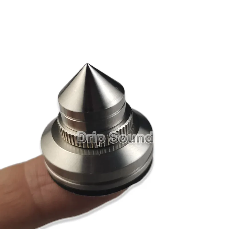 4pcs 27mm Stainless Steel Speaker Spike Pads Amplifier Shock-absorbing Isolation Stand Feet Holder Pad Adjustable Height | Электроника