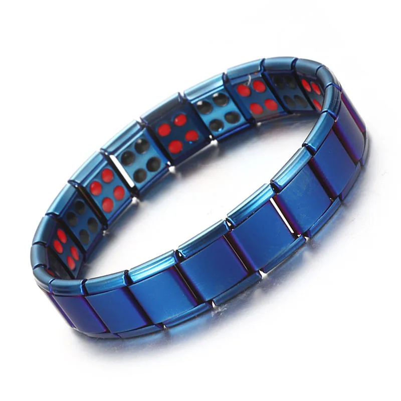 Health Magnetic Bracelet Male Stainless Steel Wrist Band Men Hand Chain Energy Germanium Bracelets for | Украшения и аксессуары