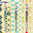 Японские Канцтовары Pentel гелевая ручка 0,5 мм прозрачный узор Nippon ограниченный выдвижной Быстросохнущий Скрапбукинг цветная ручка Infree BLN75TL