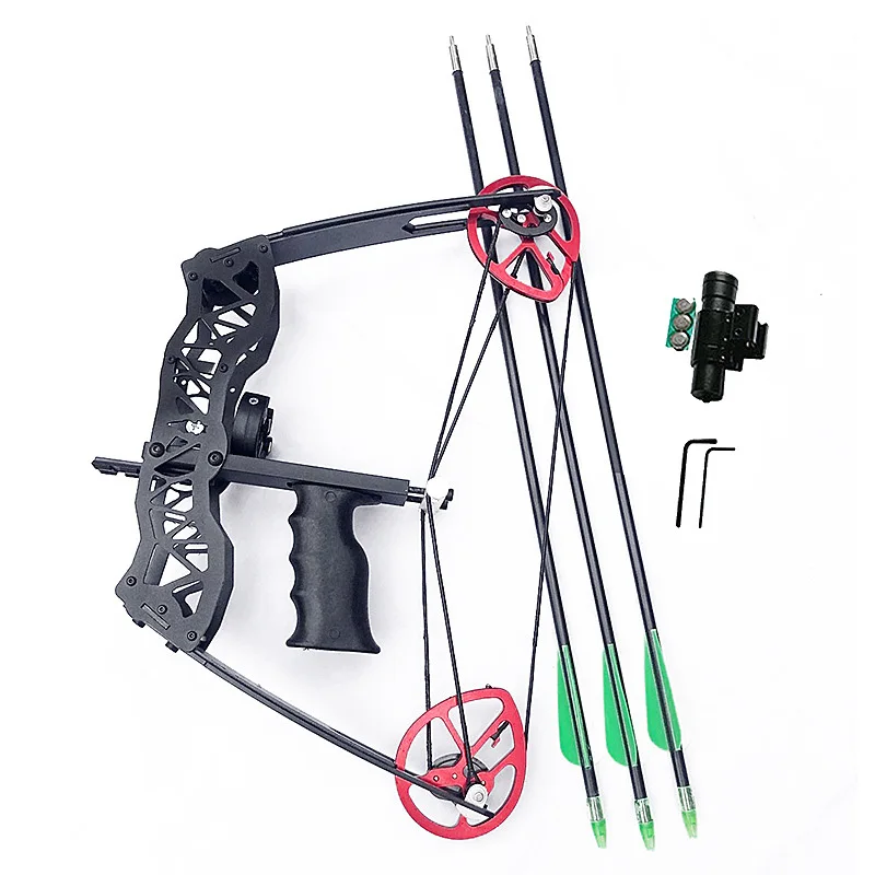 

Black Hawk II Small Mini Composite Pulley Bow and Arrow Body Metal Material 30-40 Pounds Adjustment Hunting Bow Archery Bow