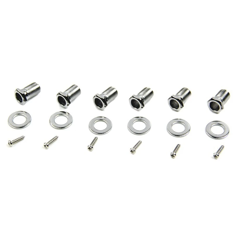 NEW-Silver Chrome Locking Guitar Tuners Pegs tuning Machine Heads 3R3L | Спорт и развлечения