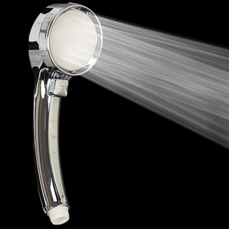 Silver shower head Ручная душевая головка высокого давления экономии воды вкл/выкл переключатель паузы японская Одиночная душевая головка - Цвет: Silver shower head
