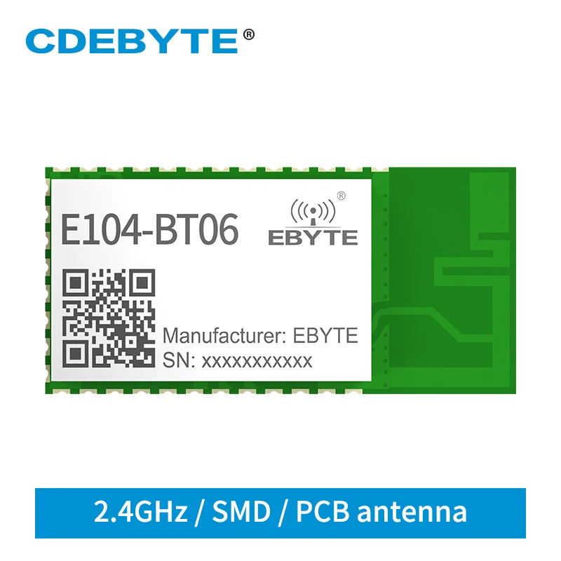 

BLE4.2 Bluetooth Module IBeacon 2.4GHz 3dBm CDEBYTE E104-BT06 PCB Antenna Broadcast Wireless Transceiver Receiver UART SmartHome