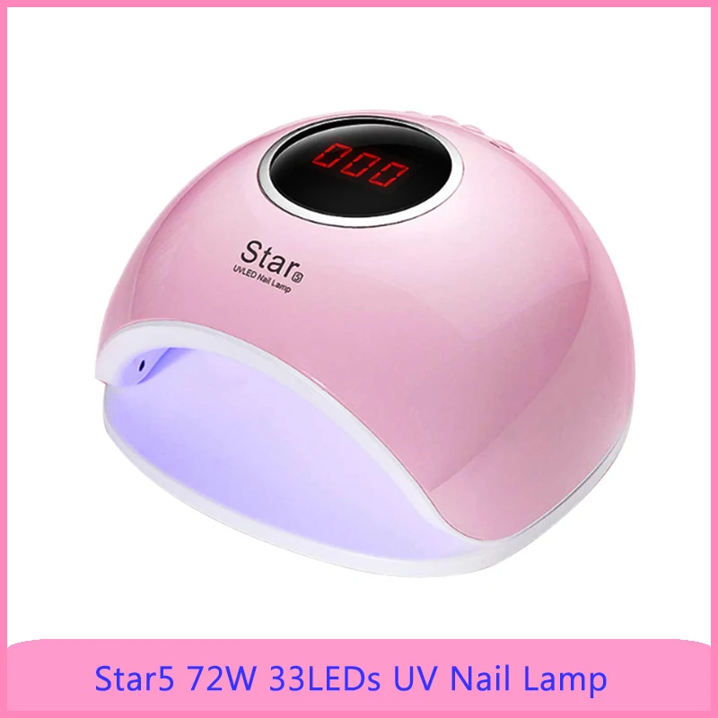 Star5 Светодиодный УФ-Сушилка для ногтей 72 Вт быстрая отверждаемая лампа