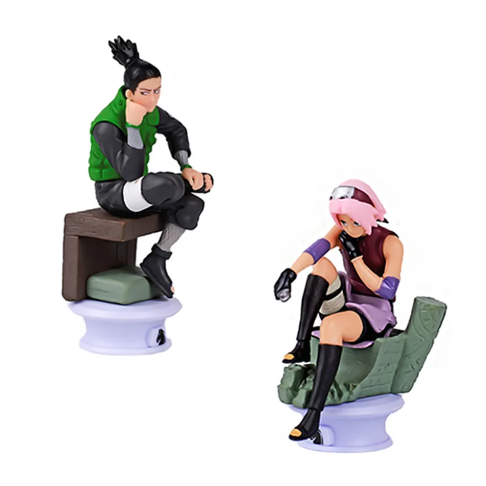 Фигурка Наруто 9 см 6 шт. персонаж аниме Uchiha Sasuke Hatake Kakashi Uzumaki Naruto Gaara Nara Shikamaru Haruno Sakura