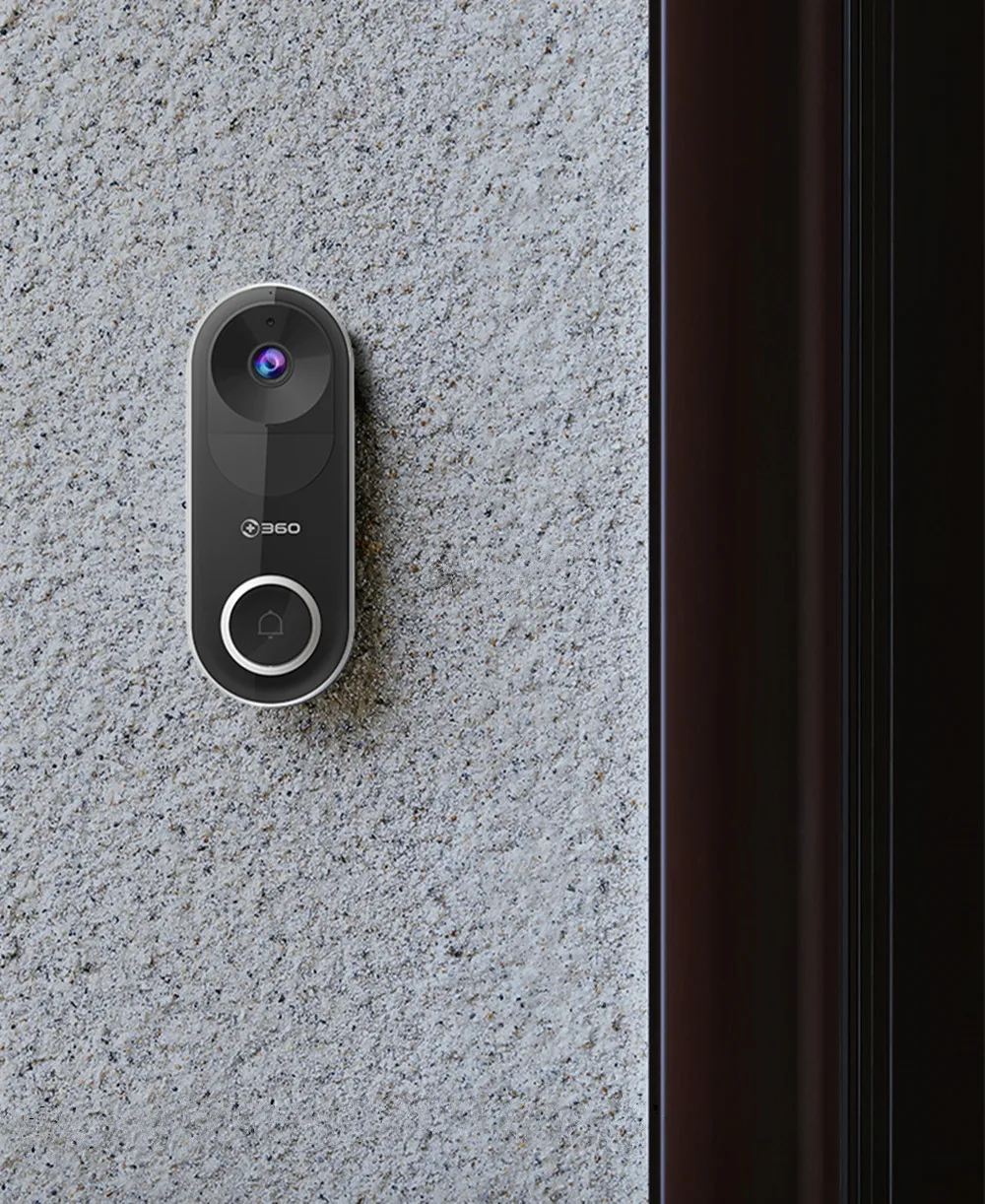 360 D819 смарт-видео, дверной звонок WiFi 1080P AI распознавание лица видео, работающий на линии внутренней связи инфракрасный облачная запись сигнализация беспроводная камера безопасности