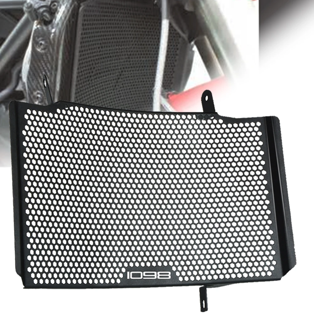 

Motorcycle Radiator Guard Grill Cover Water Tank Cooler Bezel Protector Grille For Ducati 07-09 1098 1098 Upper 2007 2008 2009