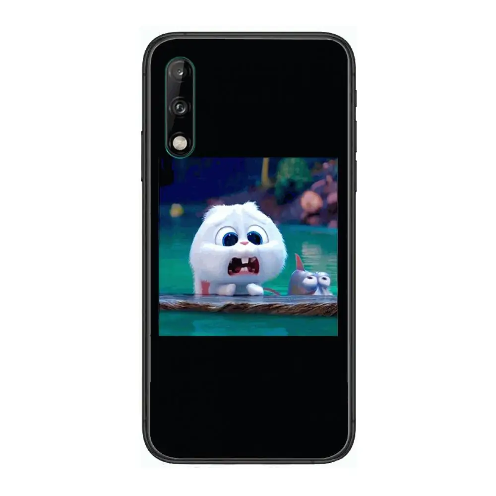 

Secret Life Of A Pet Clear Phone Case For Huawei Y 5 6 7 8 9 A P S Pro 2020 2019 Black Etui Coque Hoesjes Comic Fashion