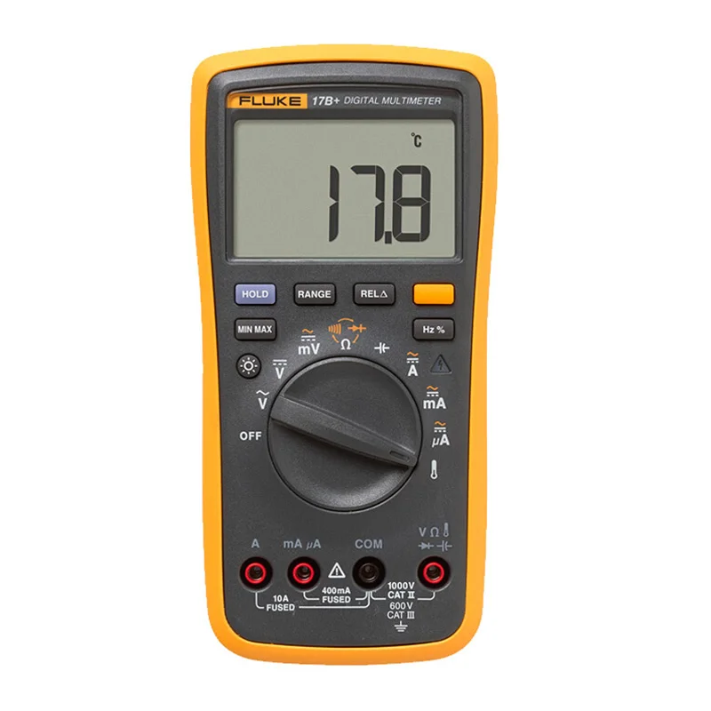 Оригинальный Цифровой мультиметр FLUKE 17B + переменный/постоянный ток измеритель
