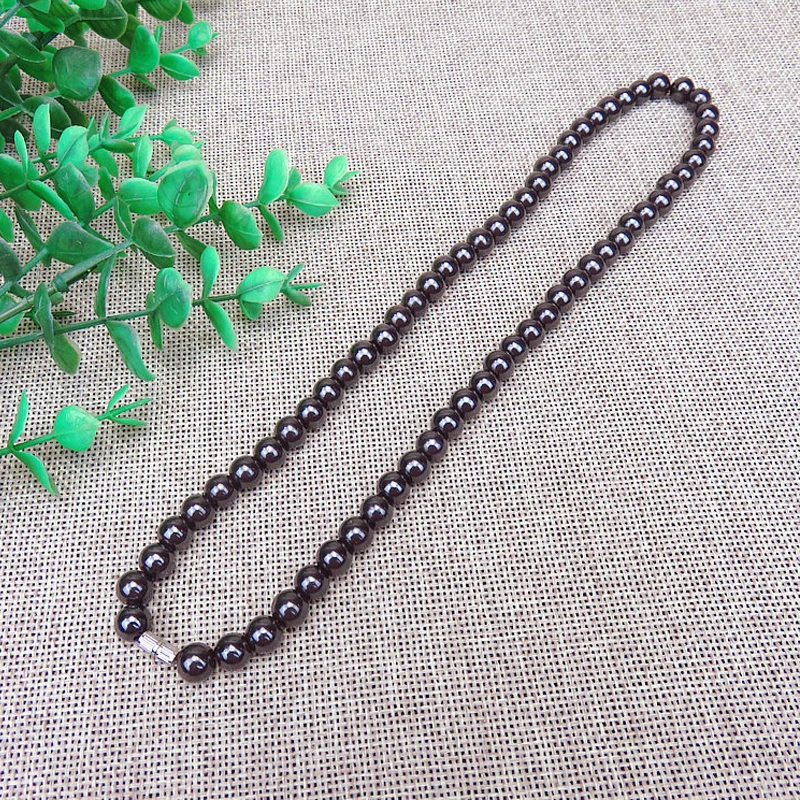 Простое Ожерелье из 6 мм Натурального Гематита Желчного Камня круглые бусины