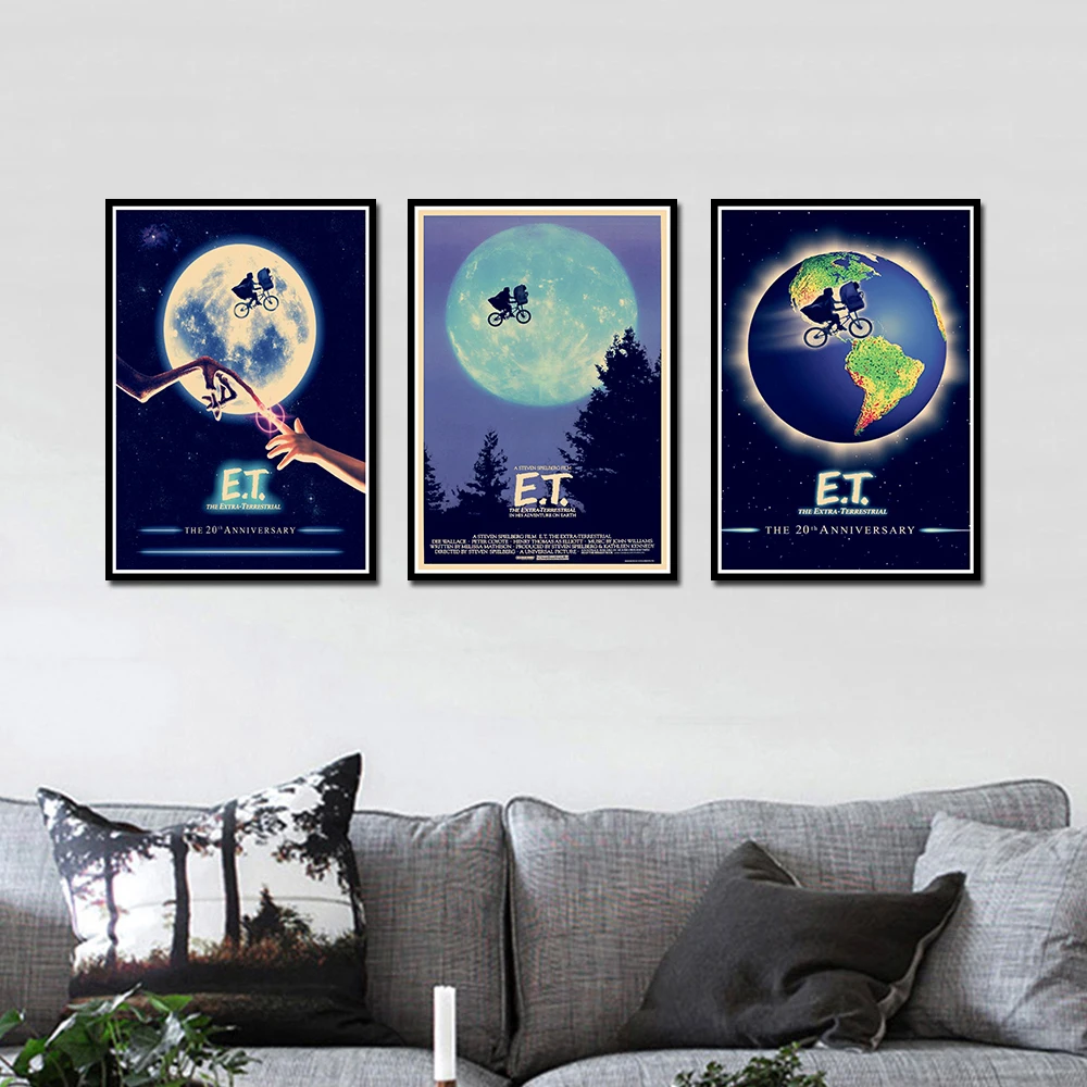 С рисунком внеземных обитателей с плакат декоративный DIY настенные холст Стикеры