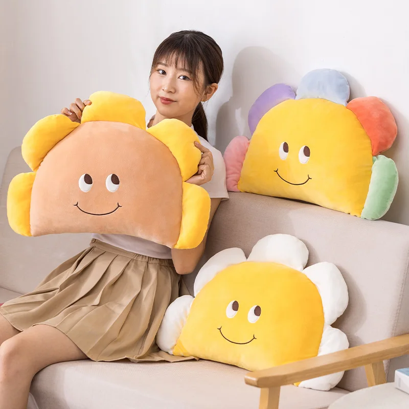 

Подушка плюшевая в виде цветных цветов, 50 см