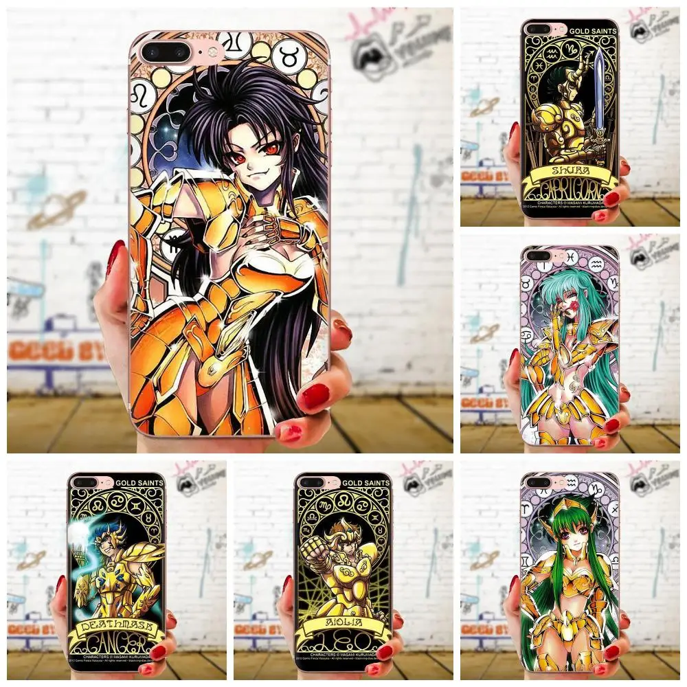Мультфильм Saint Seiya Gold Saints карта для Huawei Honor 5C 5X 6A 6X 7 7A 7X 8 8A 8S 8X 9 10 30 Lite Pro Y6 II Y7 Y9 Prime