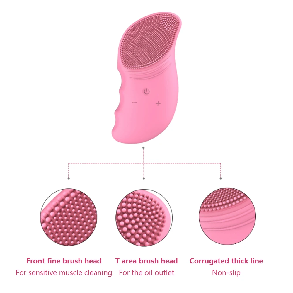 Face Cleansing Brush Electric Vibrator Facial Deep Washing Pore and Blackhead Cleaning Tools | Красота и здоровье