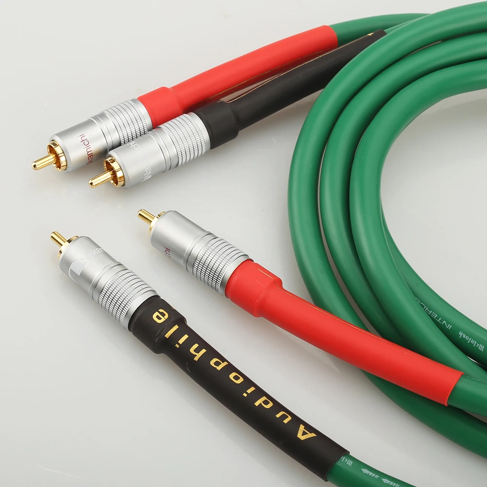 Бесплатная доставка 2328 Чистый медный аудиокабель HiFi RCA соединительный кабель с