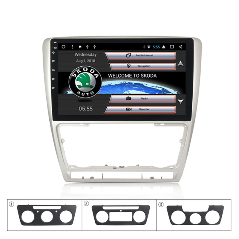 Excellent car multimedia player radio Bluetooth Steering Wheel GPS free map for Skoda Octavia Android | Автомобили и мотоциклы