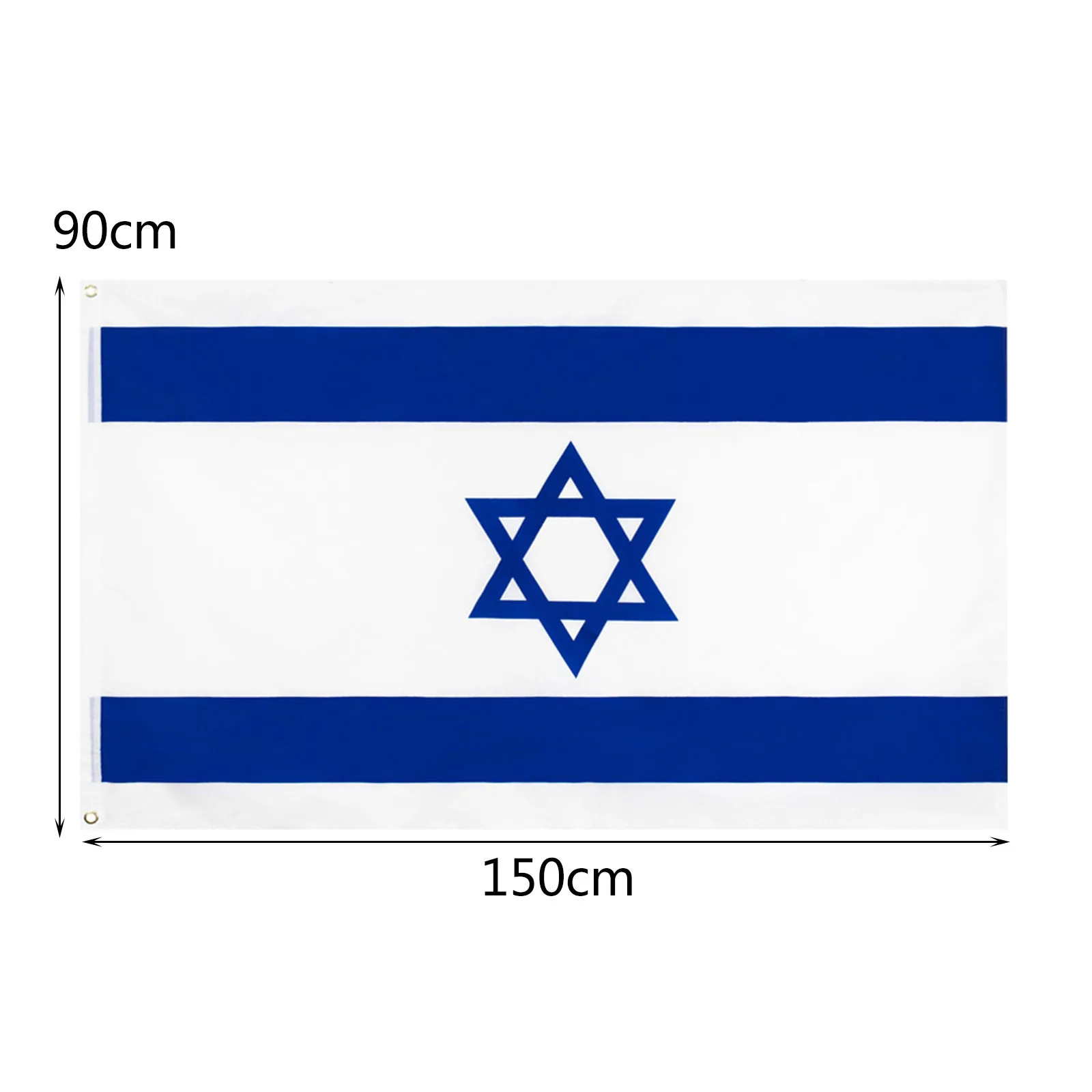 Флаг Израиля 3 Х5 футов устойчивый к УФ-выцветанию Холщовый наконечник и флаги с