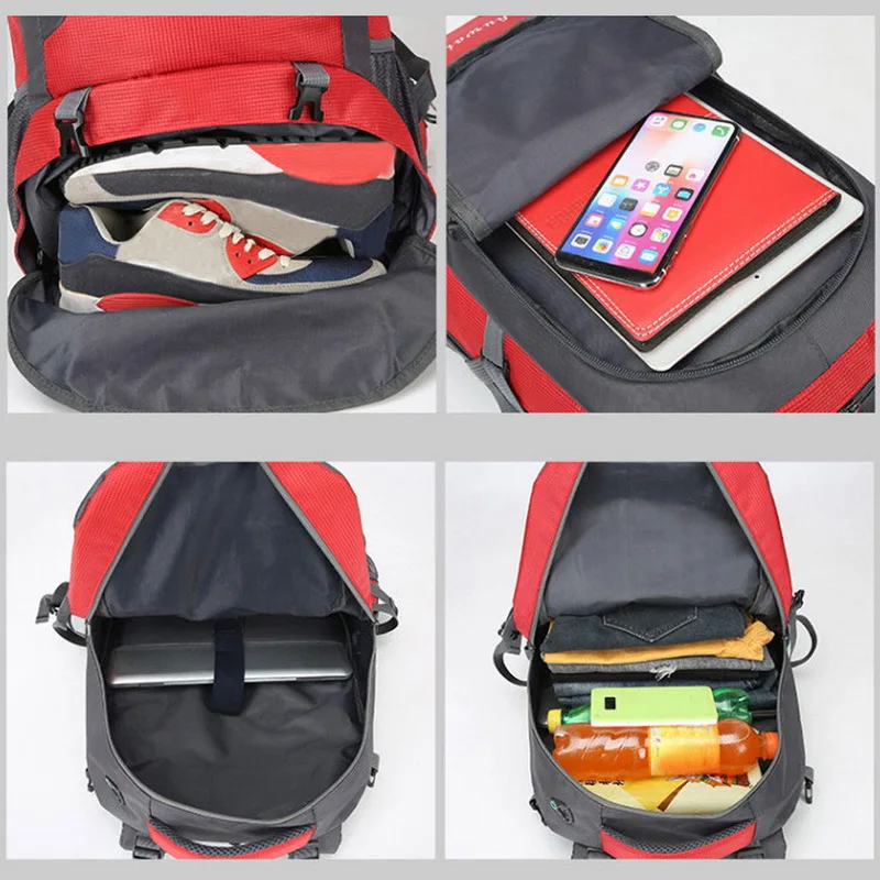 Adisputent женский рюкзак 60л/40л, мужской рюкзак с подзарядкой через usb, школьный рюкзак для подростков, рюкзаки для путешествий, сумка для улицы