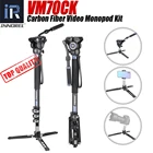 Телескопический монопод VM70CK из углеродного волокна для цифровой зеркальной камеры, штатив с плавающей головкой