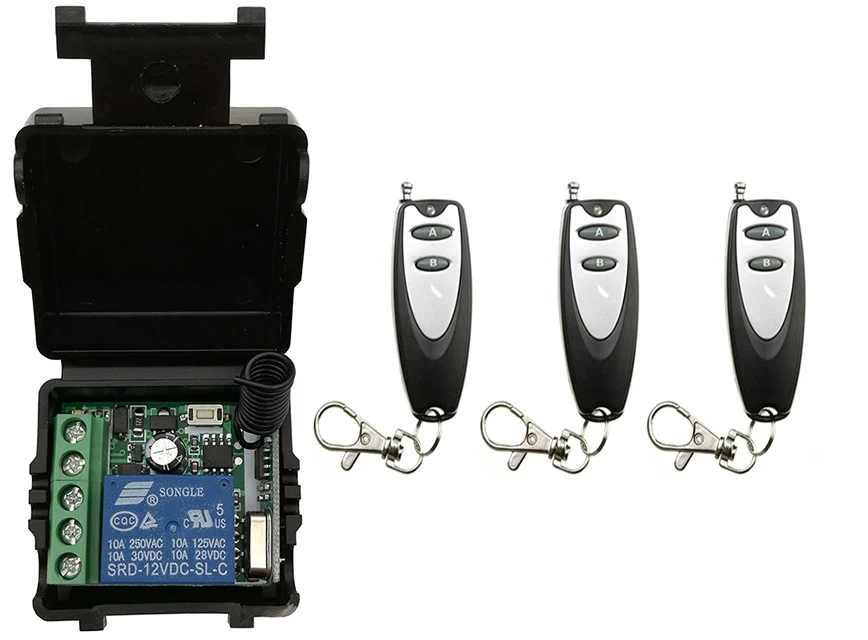 Универсальный беспроводной пульт дистанционного управления DC 1DC12V 1CH 10A релейный