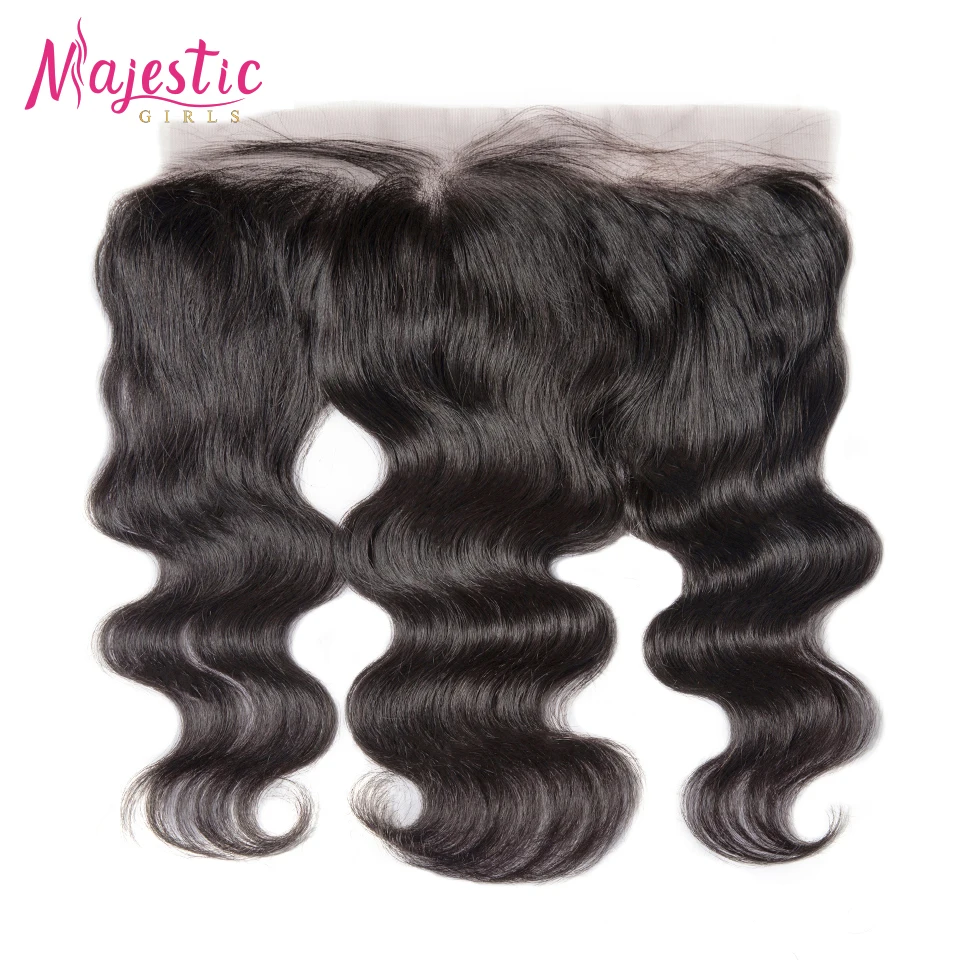 Majestic Girls OneCut волнистые человеческие волосы натуральный цвет 13x4 кружевные