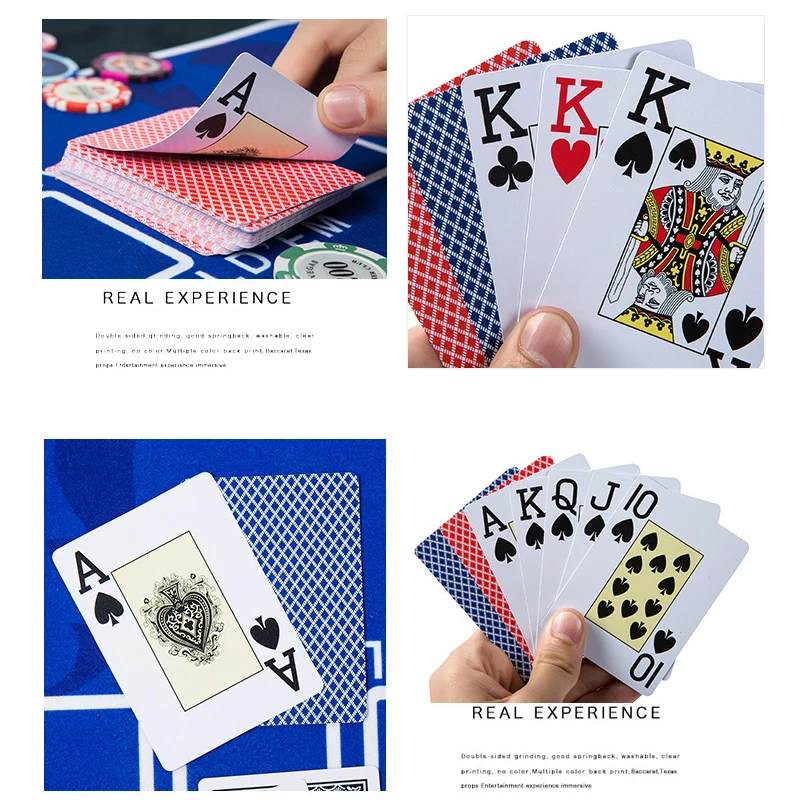 Высококачественные пластиковая покерная карта игры водонепроницаемые и тусклые