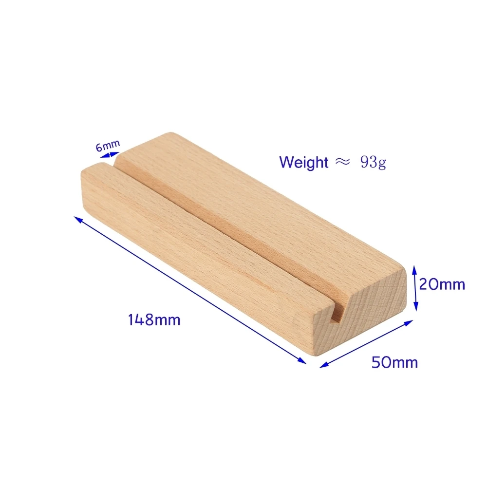 Menu Stand Wood Block Signs Clip Brick Postcard Paper Photo Picture Card Holder Clamp Table Decor Desk | Дом и сад