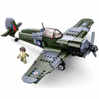 ww2 military block fighter german bomber army soldier airplane model building blocks classic construction toys for kids
