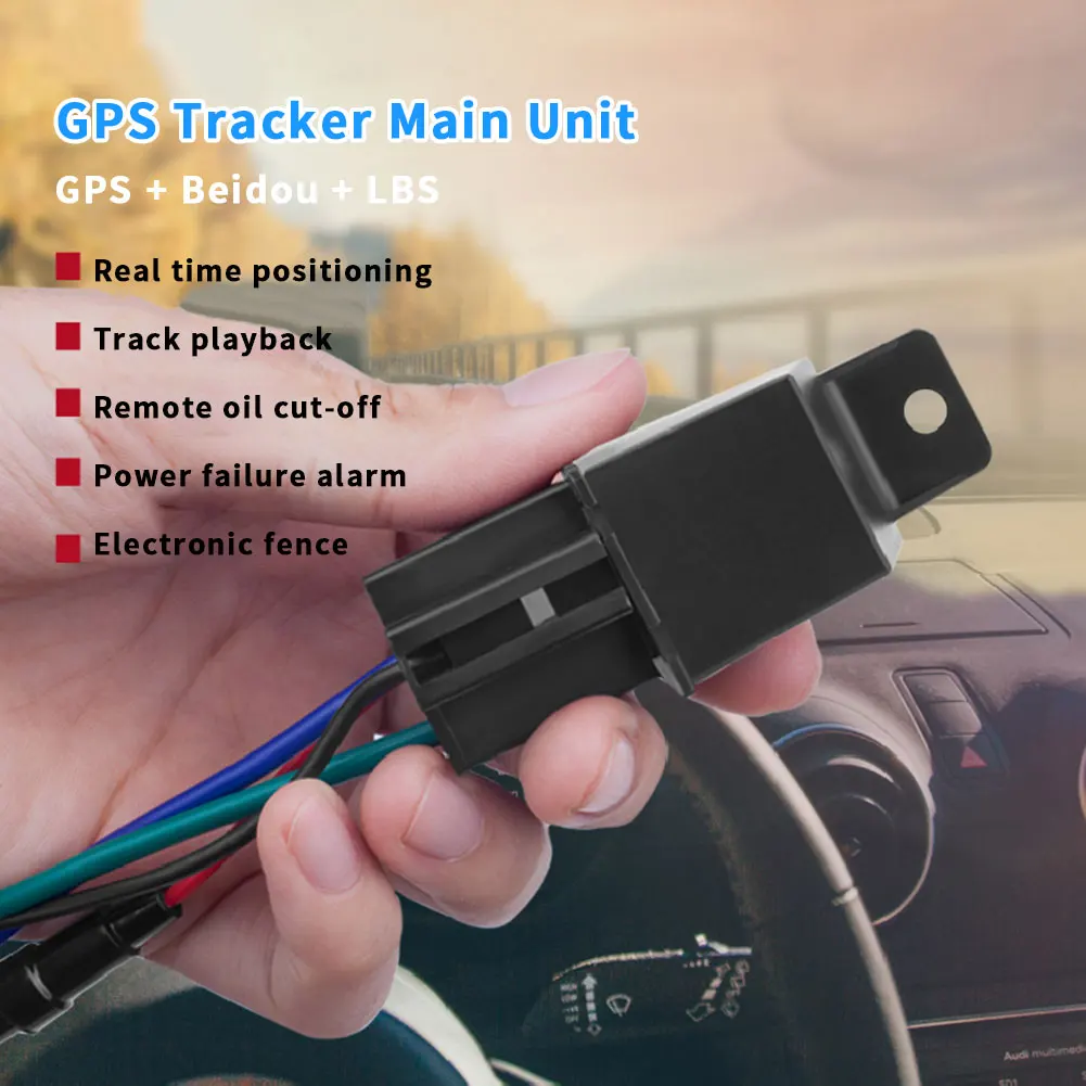 

Mini GPS Tracker Car Tracker Micodus Relay Design Cut Off Fuel GPS Anti-theft Real Time Monitoring System GPS Locator Tracking