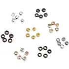 500200100 шт. 346 мм золотистые, медные, серебристые концевые бусины для обжима шариков, пробка, разделительные бусины для сделай сам, аксессуары для изготовления ювелирных изделий