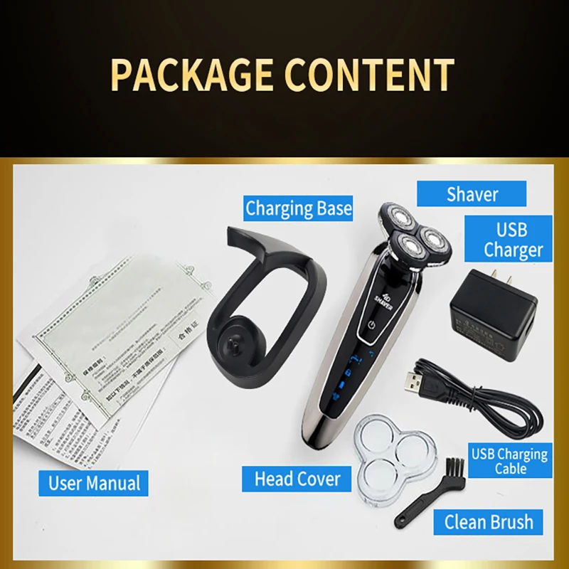 Электрическая бритва перезаряжаемая электрическая триммер для бороды