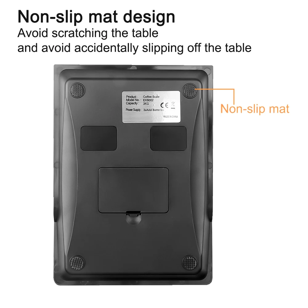 

BEEMAN Digital Kitchen Drip Coffee Scale With Timer Electronic Precision Food Diet scale for Cooking Baking Measure Tools