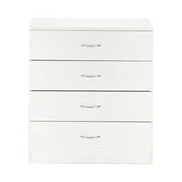 mdf wood simple 4 drawer dresser elegant fine workmanship white black dressing table for bedroom living room furniture
