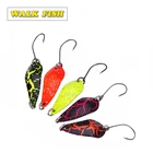 Walk Fish рыболовная приманка ложка, 5 шт.лот, 3 см, 3,5 г, высокое качество, покрытие поверхности, градиентные цвета, для Пресноводной и морской рыбалки, HH013