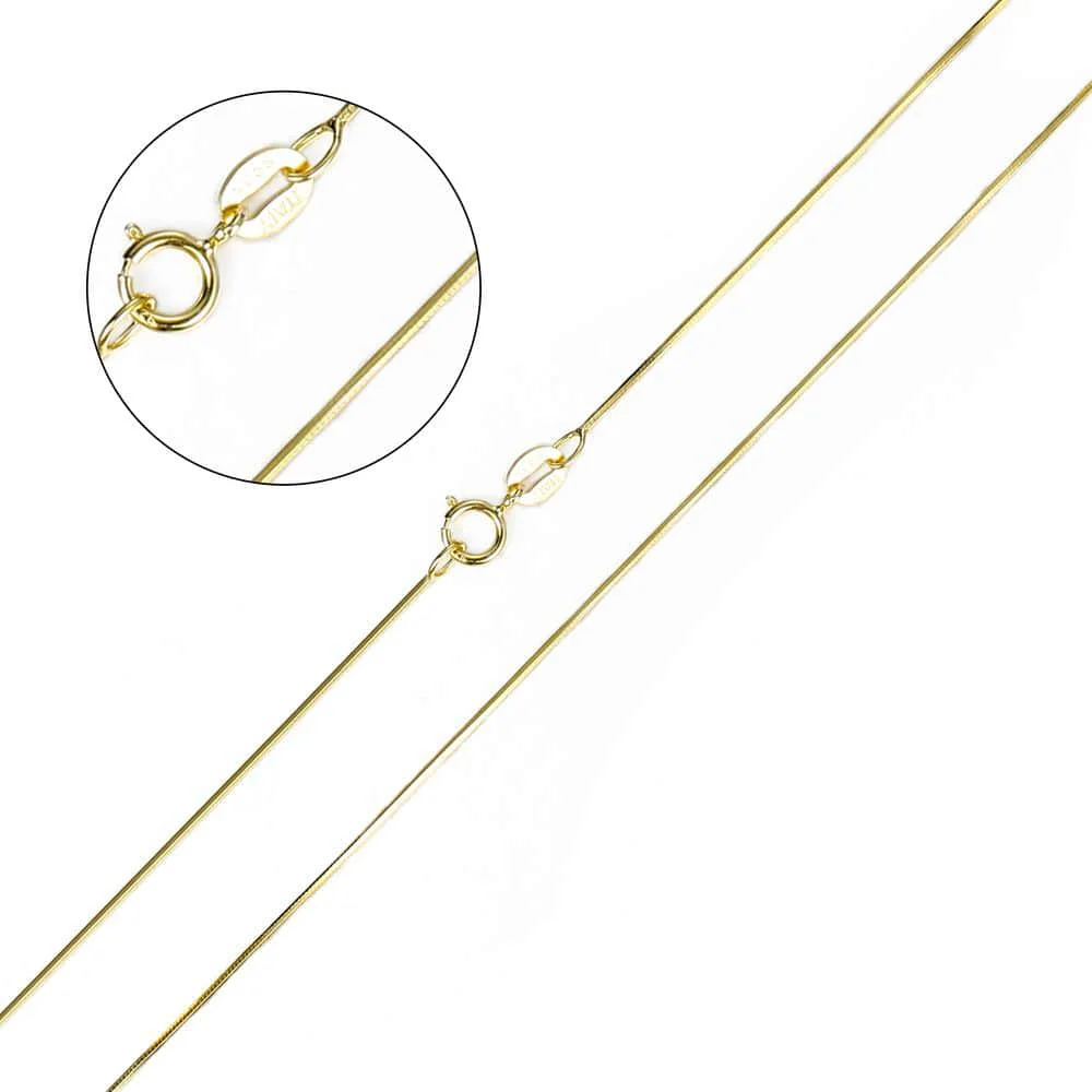 Gold Snake Chain Trendsmax, ожерелье из натуральной 925 пробы, витая, волнистая, волнистая, змеиная коробка, Сингапур, Ignot, цепочка, Модные женские ювелирные изделия SNM02 - Metal Color: Gold Snake Chain