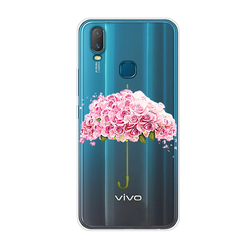2 ДЛЯ Vivo Y11 чехол 6,35 ''тонкий мягкий силиконовый чехол s для Vivo Y11 Прозрачный чехол для VivoY11 Y 11 - Цвет: 2
