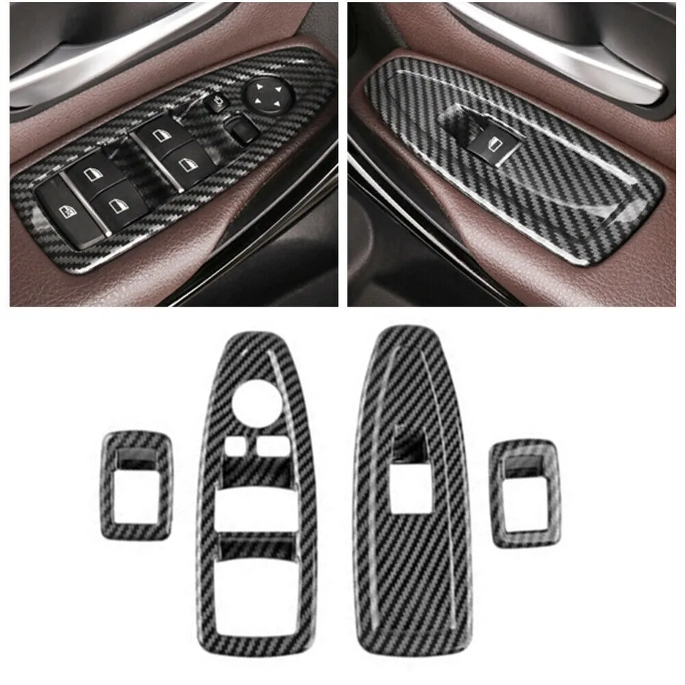 

Door Window Lift Panel Button Frame Trim Sticker Fit For BMW F30 2012-2018 3 Series 3GT For Left-hand Drive Models
