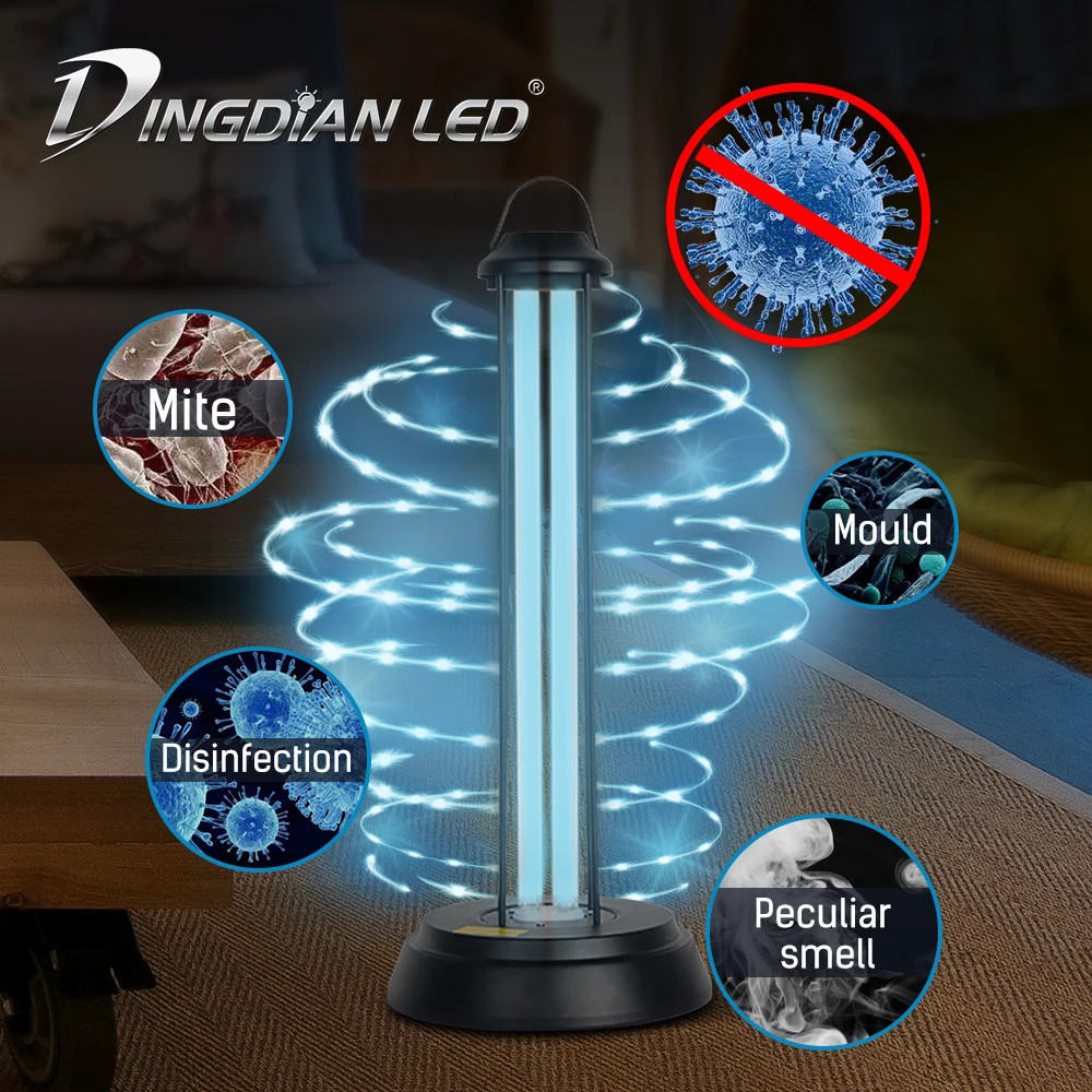 Уф бактерицидный светильник лампа для дезинфекции 38 Вт AC110V портативная домашняя