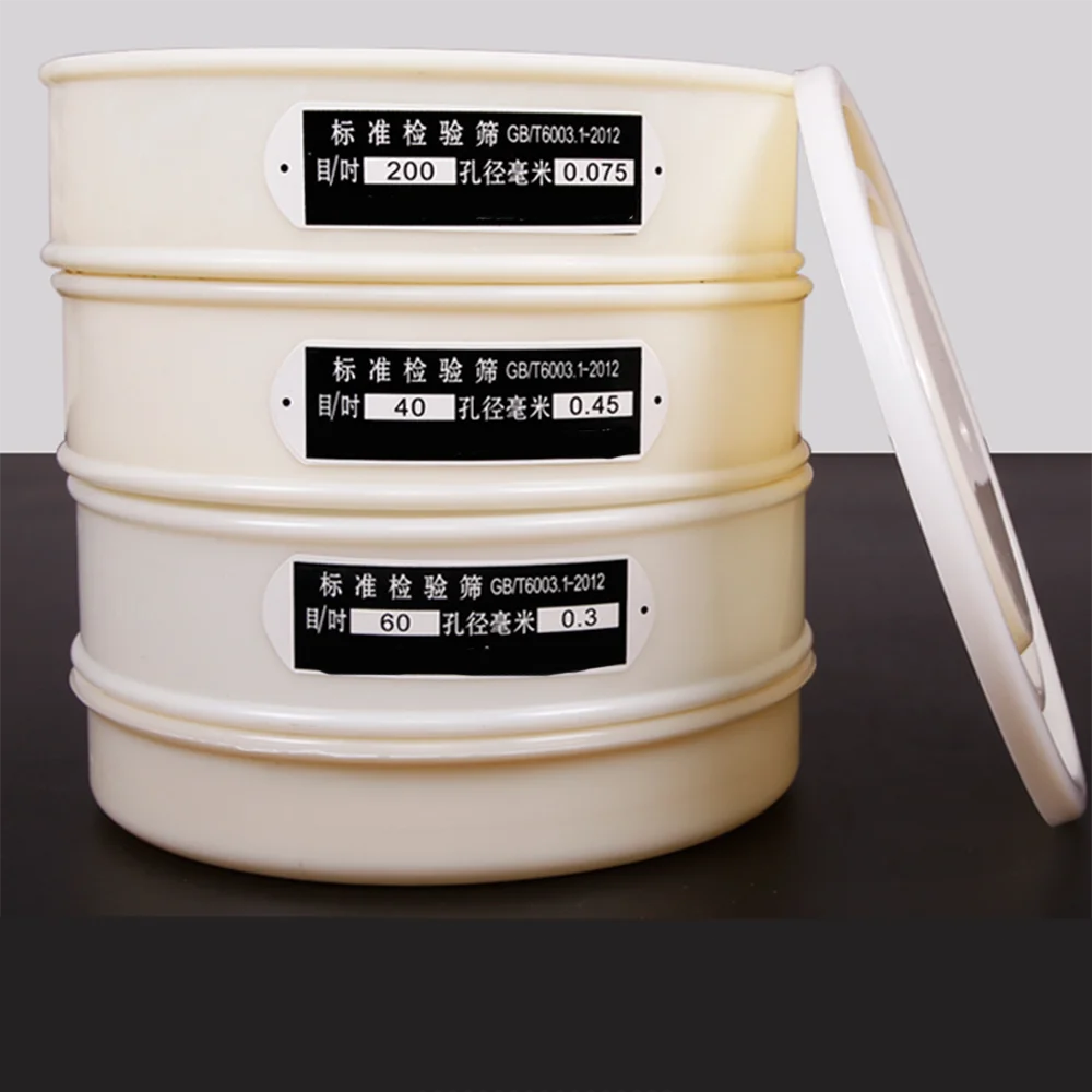 

Dia 20CM 5-400 Mesh 4-0.0385mm Aperture Lab Standard Nylon Test Sieve PVC