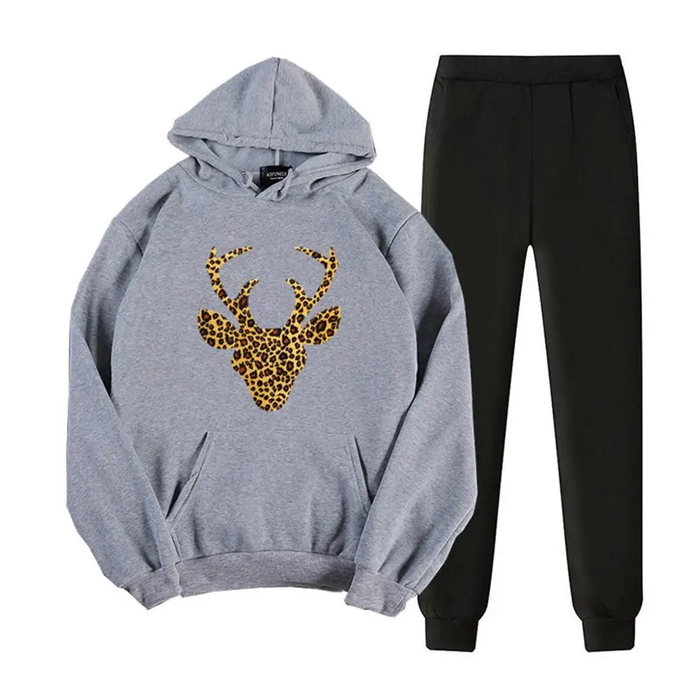 Женский Повседневный Спортивный костюм из 2 предметов толстовка с длинными